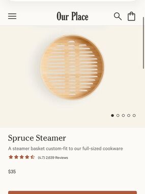 Our Place Dumpling, Single Spruce steamer ,